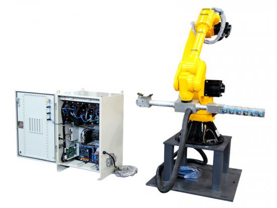 Fabricante da China Longhua 165KG Robô integrado de fundição de peças especiais em spray
