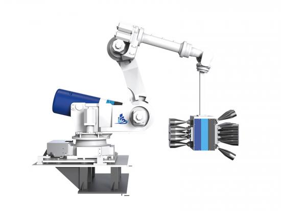 Venda direta do fabricante personalizado Longhua 50KG Fundição de peças especiais robô integrado de pulverização
