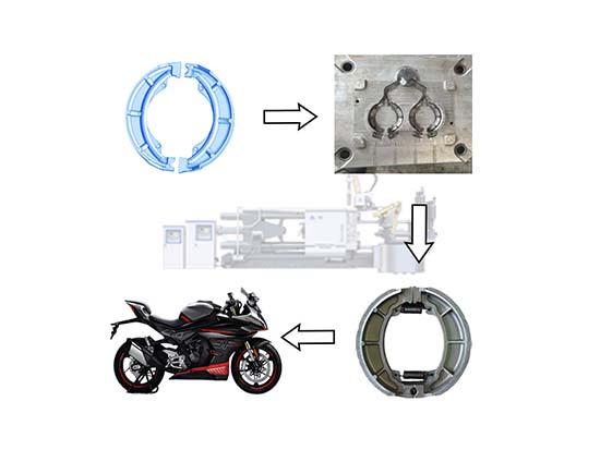 máquina de fundição sob pressão de pastilha de freio de motocicleta