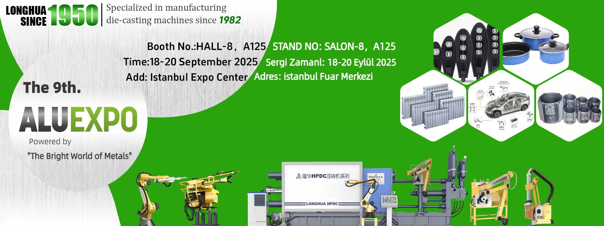 Parabéns calorosos: A 9ª Feira Internacional da Indústria do Alumínio da Turquia (Aluexpo) 2025 foi inaugurada com sucesso!